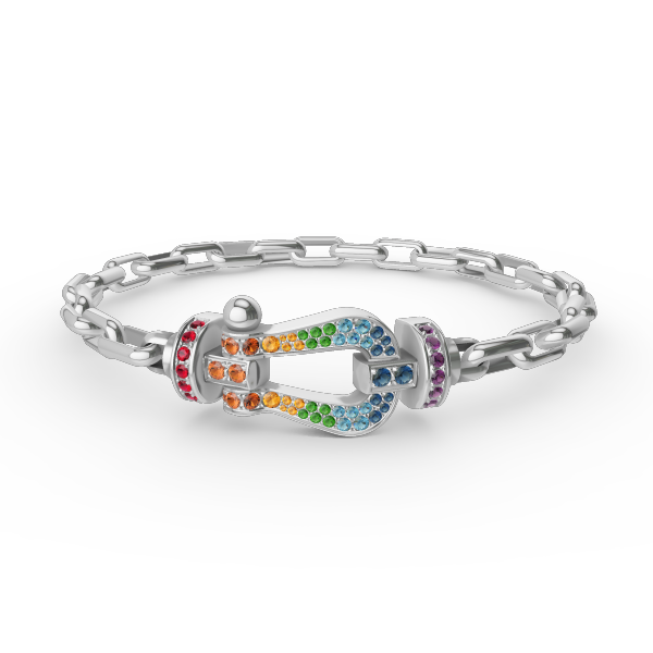 [Novalux]FORCE LARGE HORSESHOE CLASP METAL BRACELET