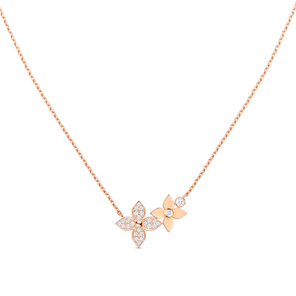 [Novalux]STAR BLOSSOM NECKLACE ROSE GOLD DIAMONDS