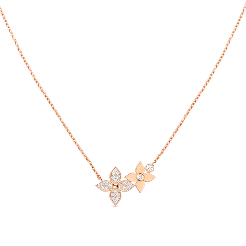 [Novalux]STAR BLOSSOM NECKLACE ROSE GOLD DIAMONDS