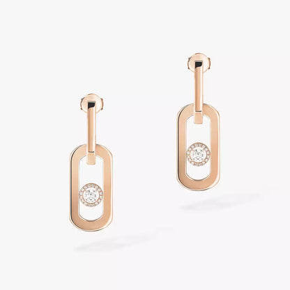[Novalux]SO MOVE XL DIAMOND HOOP EARRINGS