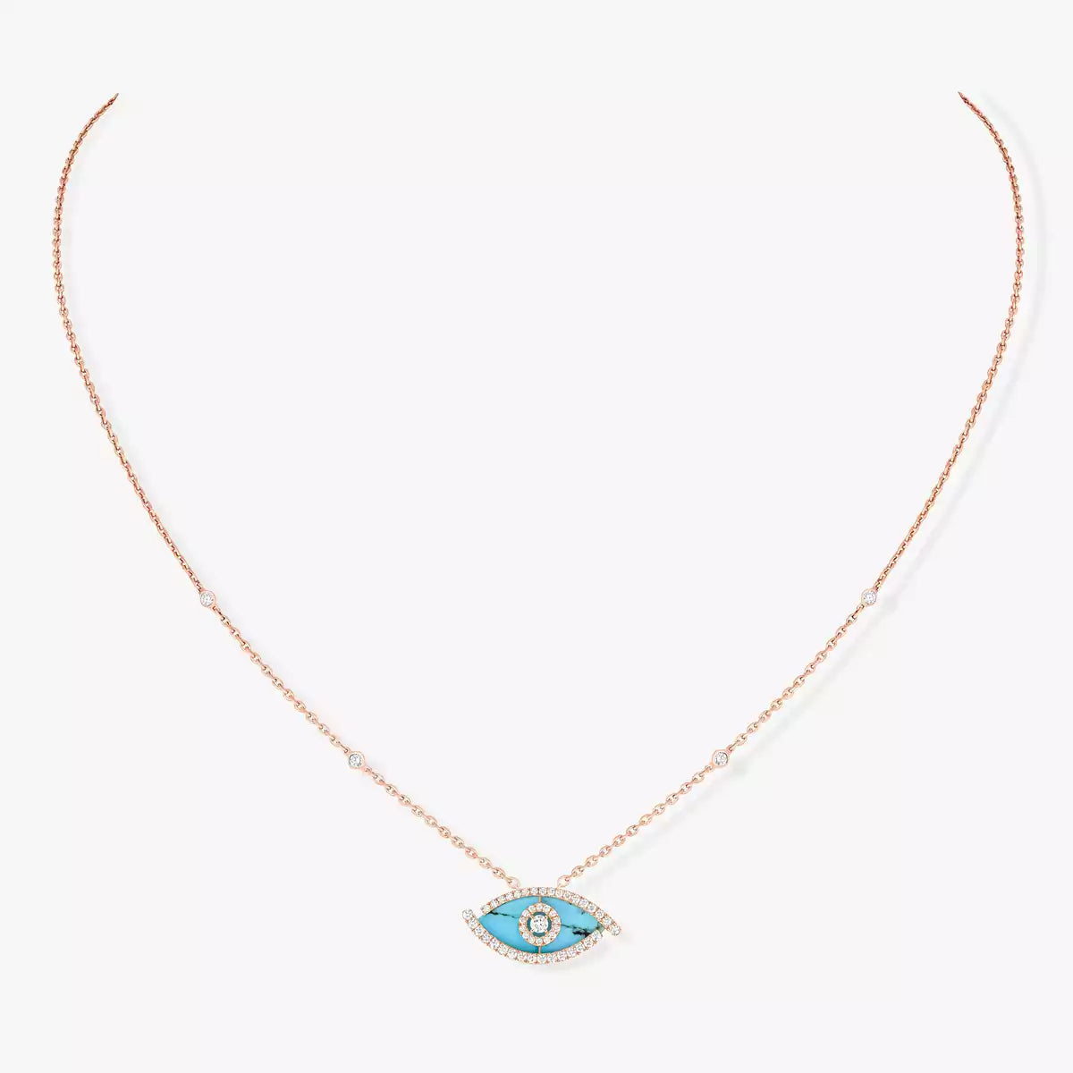 [Novalux]LUCKY EYE DIAMOND NECKLACE