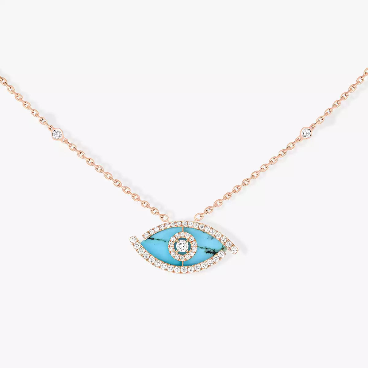 [Novalux]LUCKY EYE DIAMOND NECKLACE