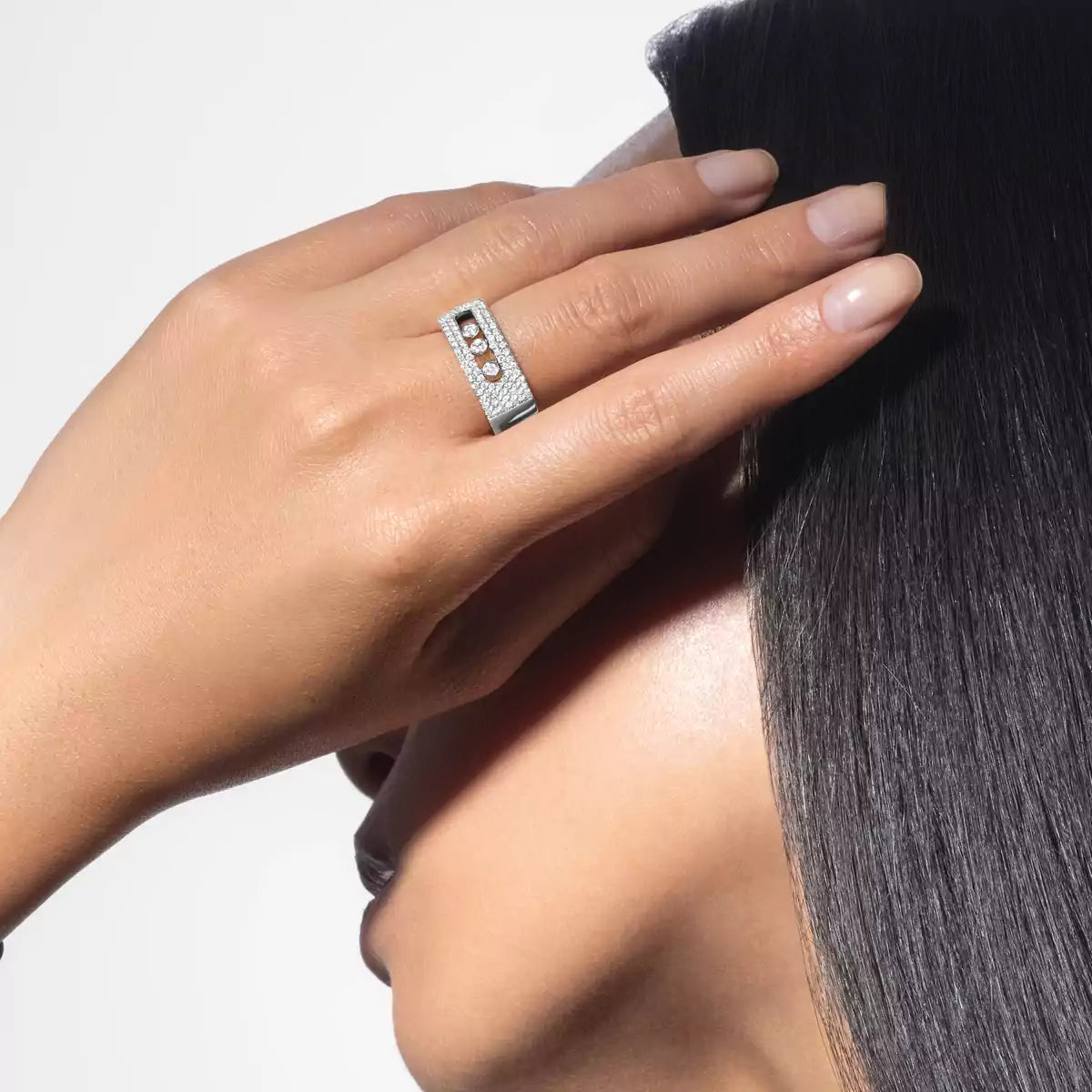 [Novalux]MOVE NOA PAVÉ DIAMOND INTERLOCKING RING