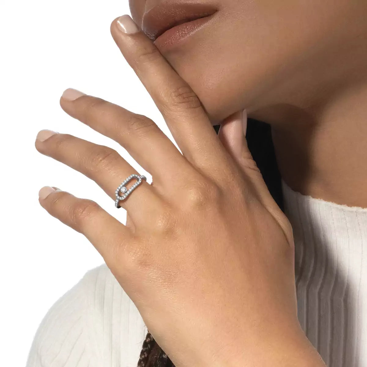 [Novalux]MOVE UNO FULL PAVÉ DIAMOND RING