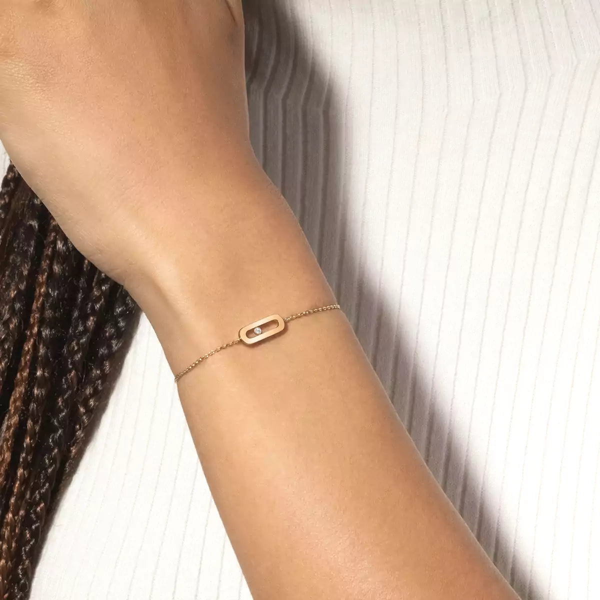 [Novalux]MOVE UNO SINGLE DIAMOND BRACELET