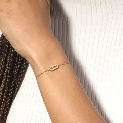 [Novalux]MOVE UNO SINGLE DIAMOND BRACELET