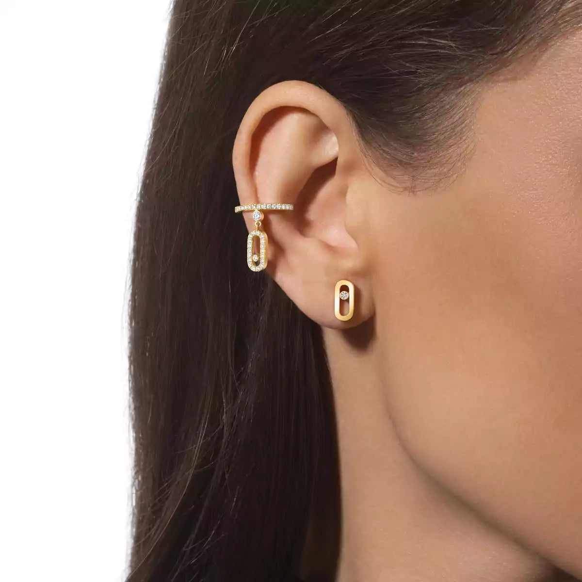 [Novalux]MOVE UNO DIAMOND STUD EARRINGS