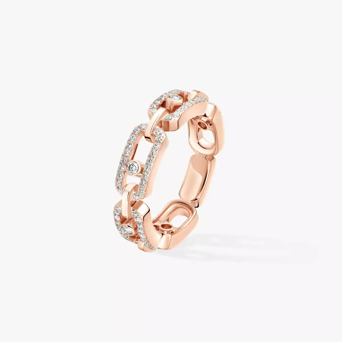 [Novalux]MOVE LINK PAVÉ DIAMOND RING