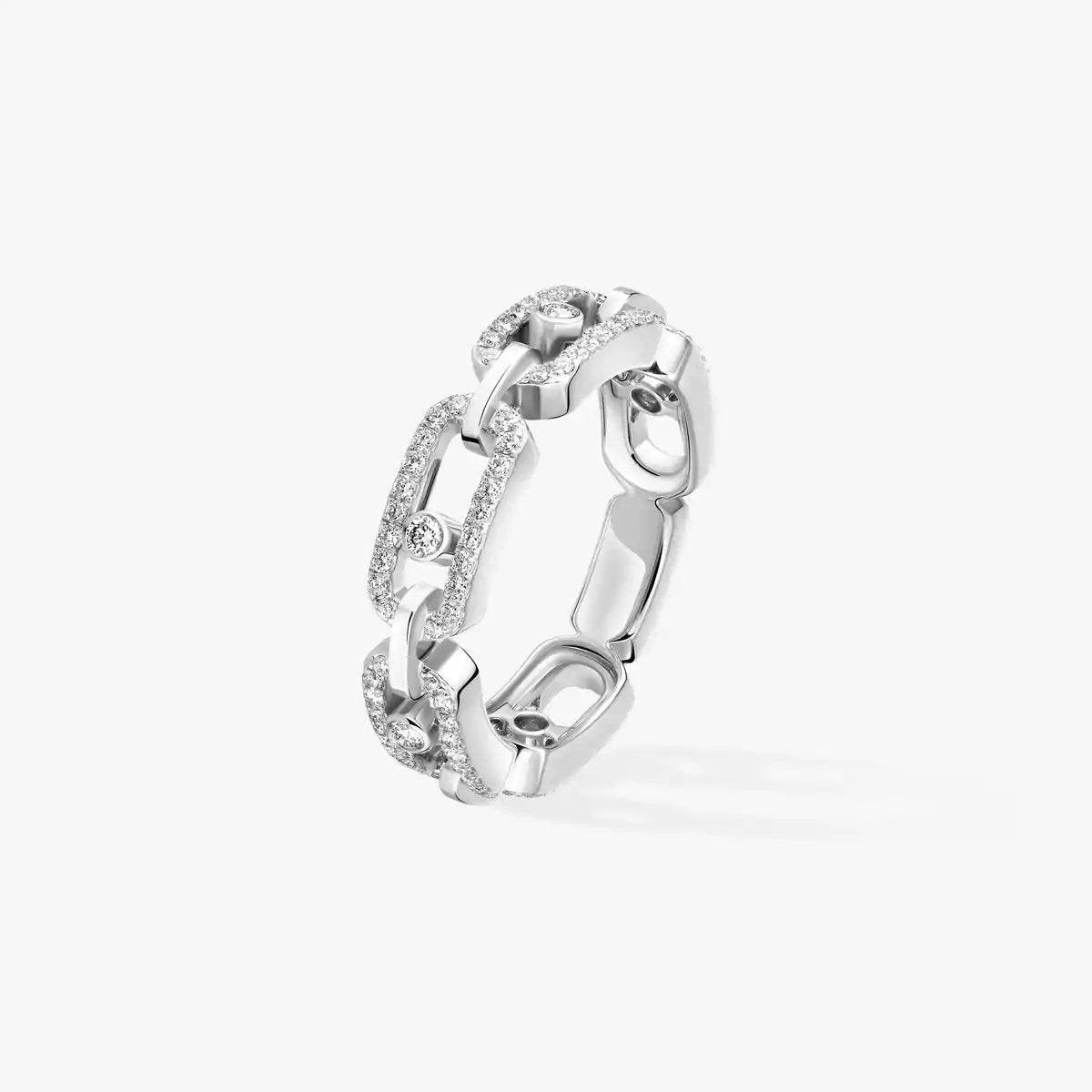 [Novalux]MOVE LINK PAVÉ DIAMOND RING