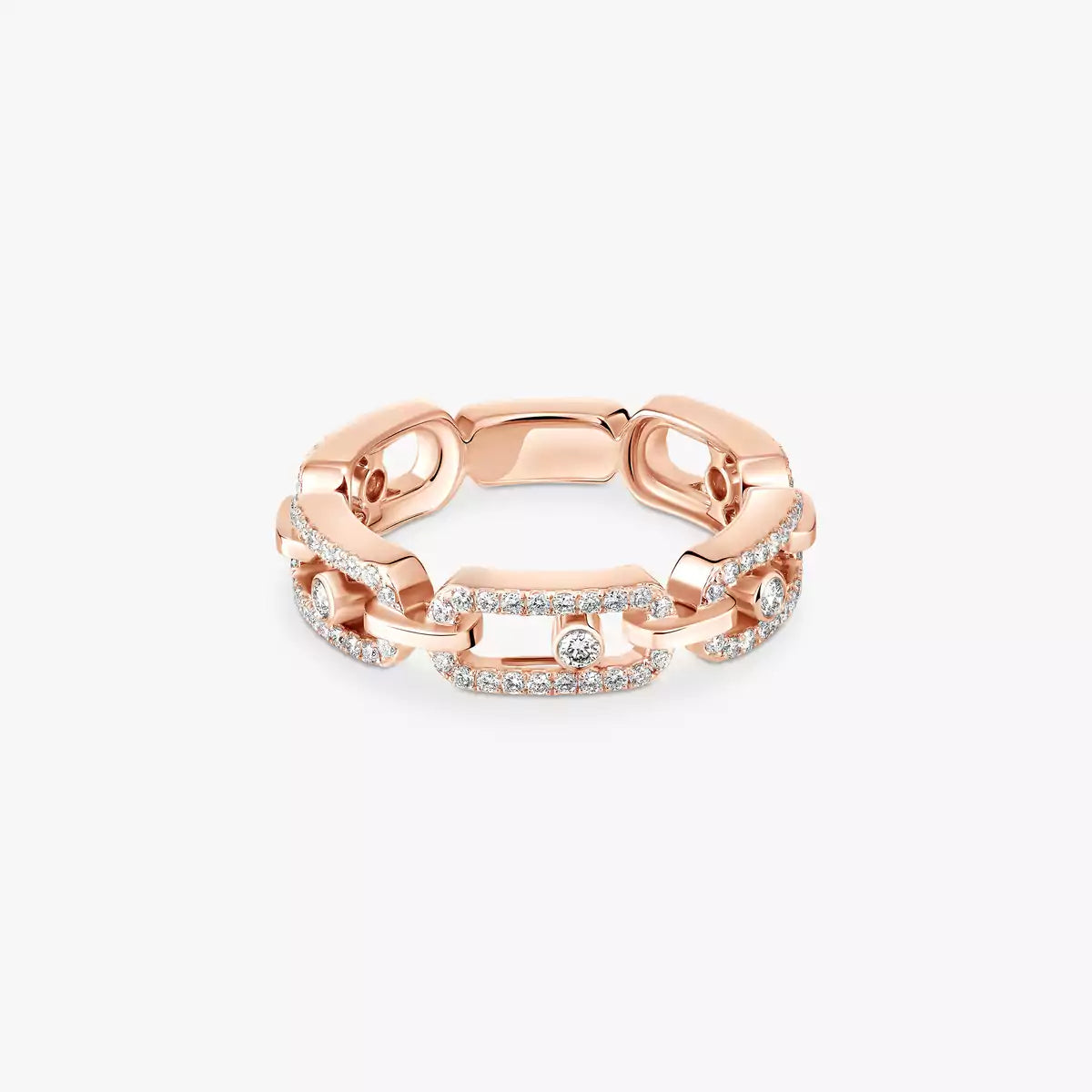 [Novalux]MOVE LINK PAVÉ DIAMOND RING