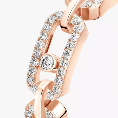 [Novalux]MOVE LINK PAVÉ DIAMOND RING