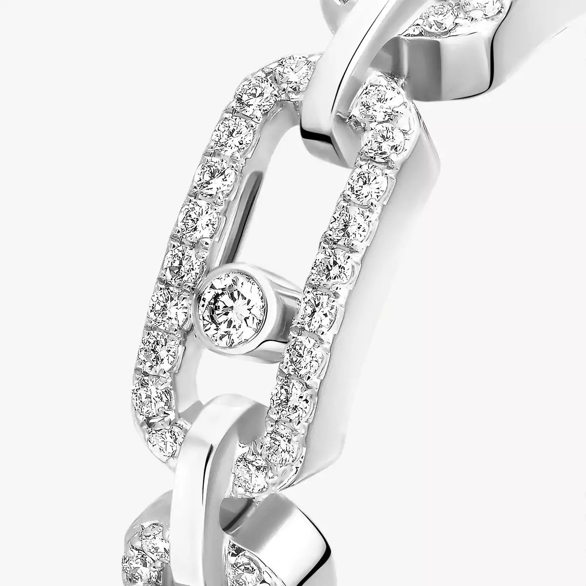 [Novalux]MOVE LINK PAVÉ DIAMOND RING