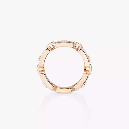 [Novalux]MOVE LINK PAVÉ DIAMOND RING
