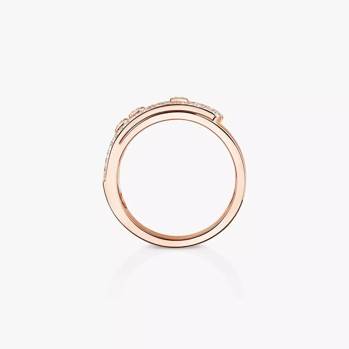 [Novalux]MOVE NOA PAVÉ DIAMOND INTERLOCKING RING