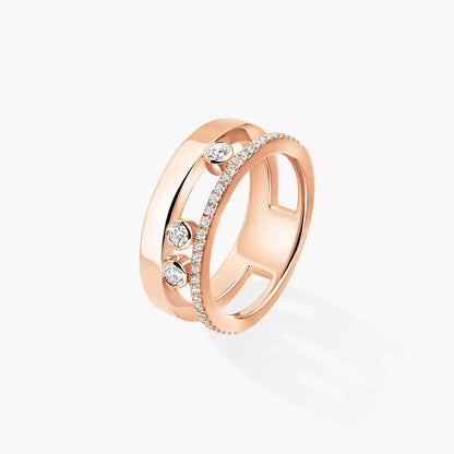 [Novalux]MOVE NOA PAVÉ DIAMOND INTERLOCKING RING