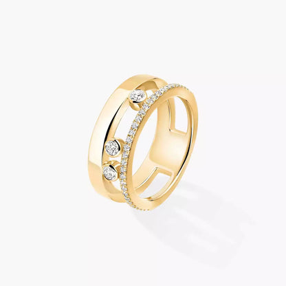 [Novalux]MOVE NOA PAVÉ DIAMOND INTERLOCKING RING