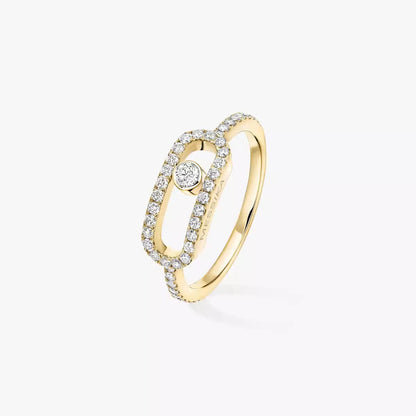 [Novalux]MOVE UNO FULL PAVÉ DIAMOND RING