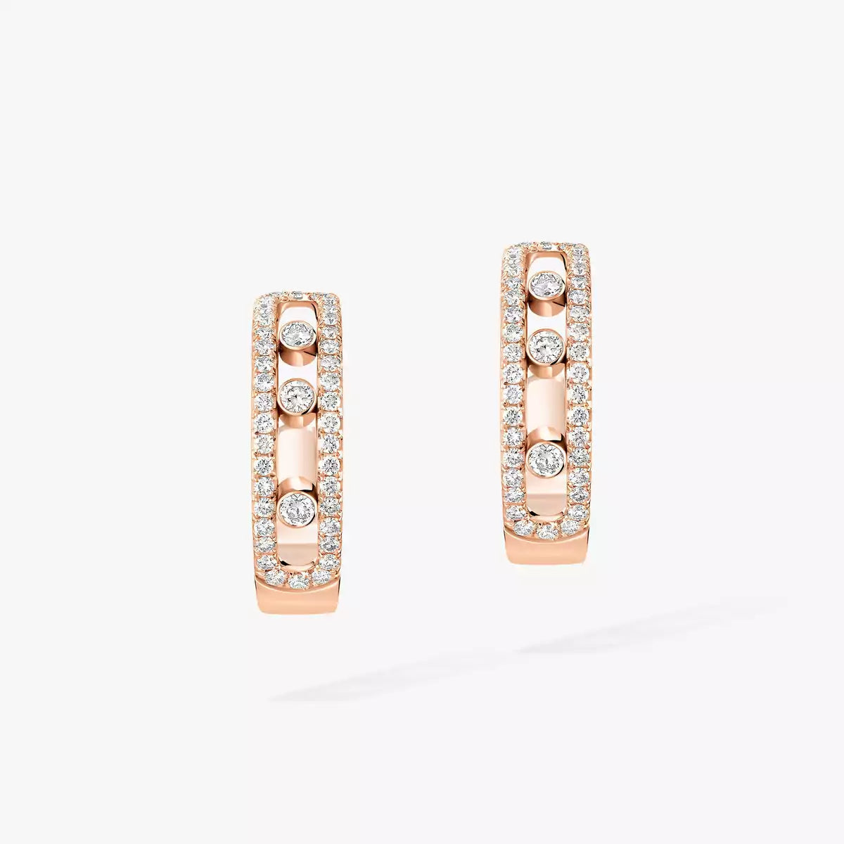 [Novalux]MOVE PAVÉ DIAMOND HOOP EARRINGS