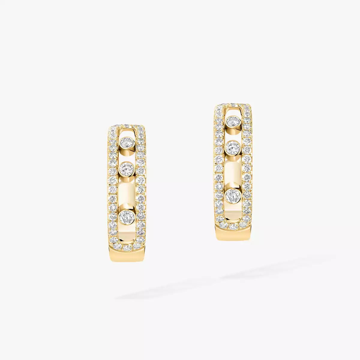 [Novalux]MOVE PAVÉ DIAMOND HOOP EARRINGS