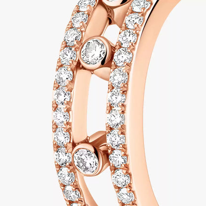 [Novalux]MOVE PAVÉ DIAMOND HOOP EARRINGS