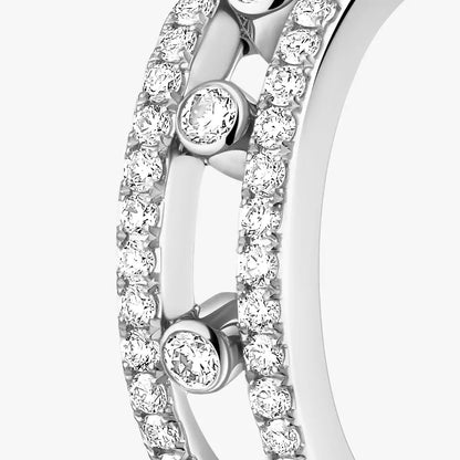 [Novalux]MOVE PAVÉ DIAMOND HOOP EARRINGS