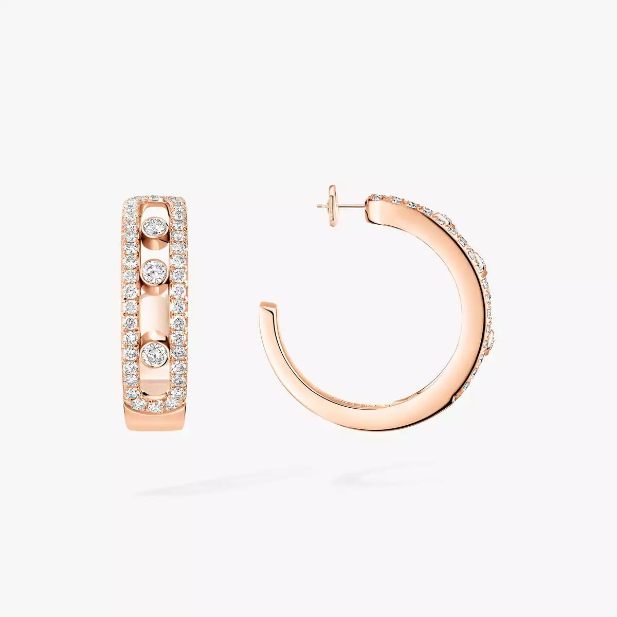 [Novalux]MOVE PAVÉ DIAMOND HOOP EARRINGS