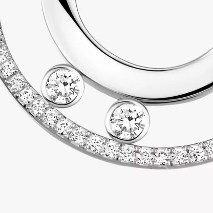 [Novalux]MOVE ROMANE SMALL DIAMOND HOOP EARRINGS