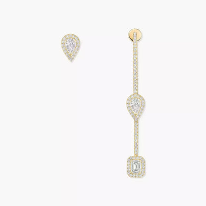 [Novalux]MY TWIN DIAMOND DROP EARRINGS