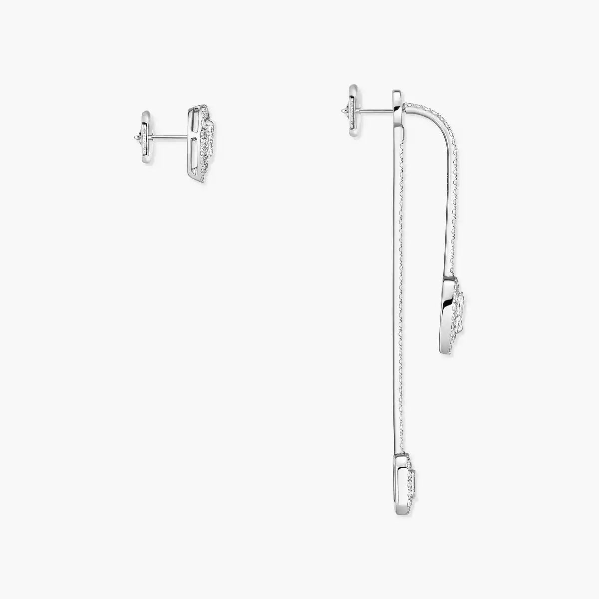 [Novalux]MY TWIN DIAMOND DROP EARRINGS