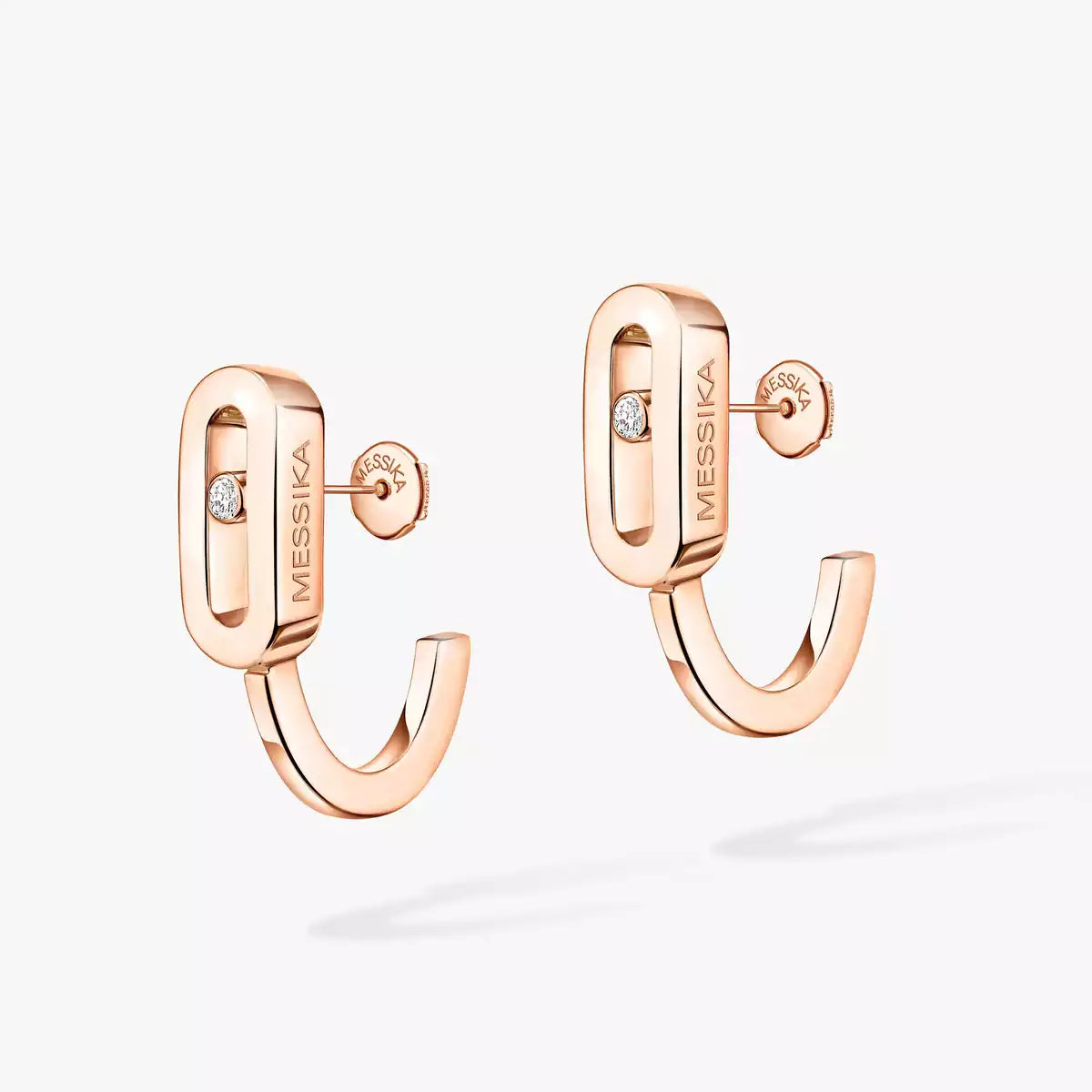 [Novalux]MOVE CLASSIQUE MINI DIAMOND HOOP EARRINGS