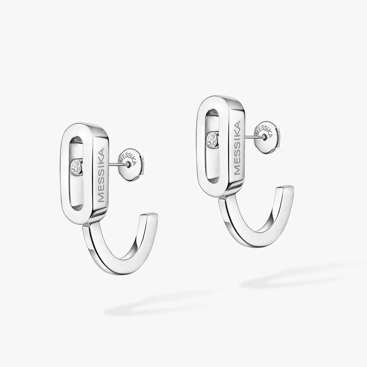 [Novalux]MOVE CLASSIQUE MINI DIAMOND HOOP EARRINGS