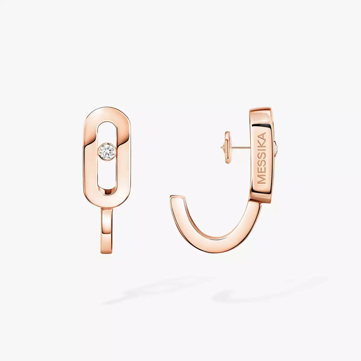 [Novalux]MOVE CLASSIQUE MINI DIAMOND HOOP EARRINGS