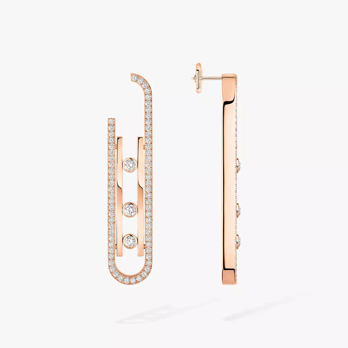 [Novalux]MOVE KINETIC DIAMOND PENDANT EARRINGS
