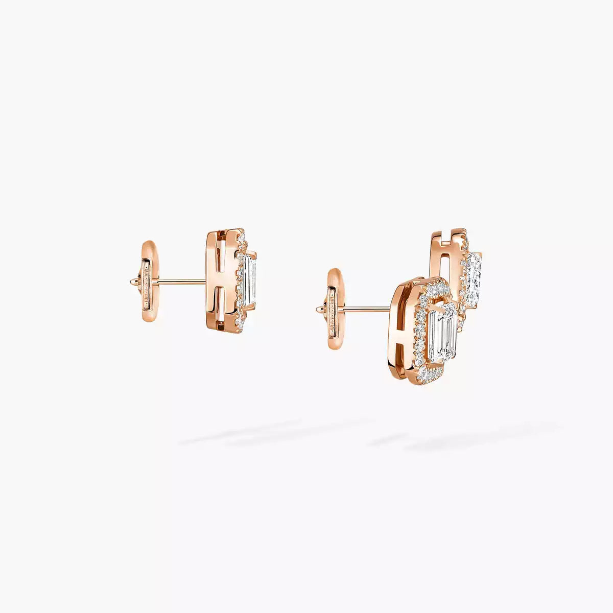 [Novalux]MY TWIN 1+2 DIAMOND EARRINGS