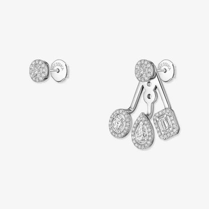 [Novalux]MY TWIN TRIO DIAMOND EARRINGS