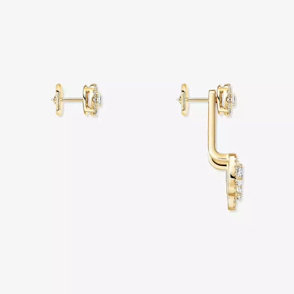 [Novalux]MY TWIN TRIO DIAMOND EARRINGS