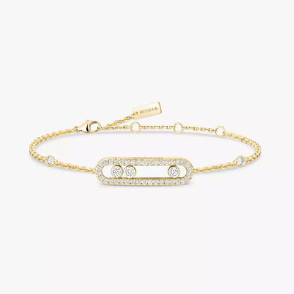 [Novalux]PAVÉ BABY MOVE DIAMOND BRACELET
