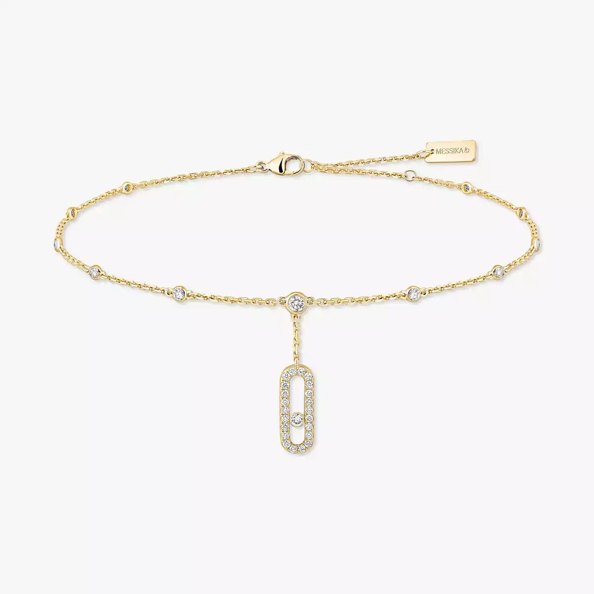 [Novalux]MOVE UNO PAVÉ DIAMOND ANKLE BRACELET