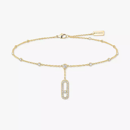 [Novalux]MOVE UNO PAVÉ DIAMOND ANKLE BRACELET