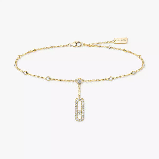 [Novalux]MOVE UNO PAVÉ DIAMOND ANKLE BRACELET