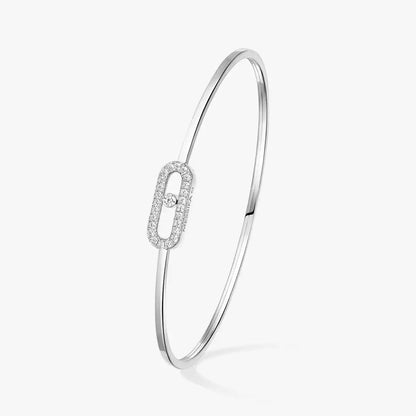 [Novalux]MOVE UNO PAVÉ FLEX BANGLE (MEDIUM)