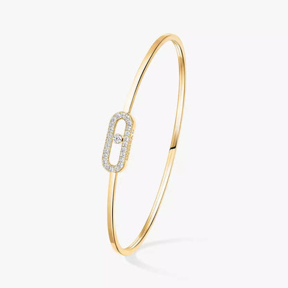 [Novalux]MOVE UNO PAVÉ FLEX BANGLE (MEDIUM)