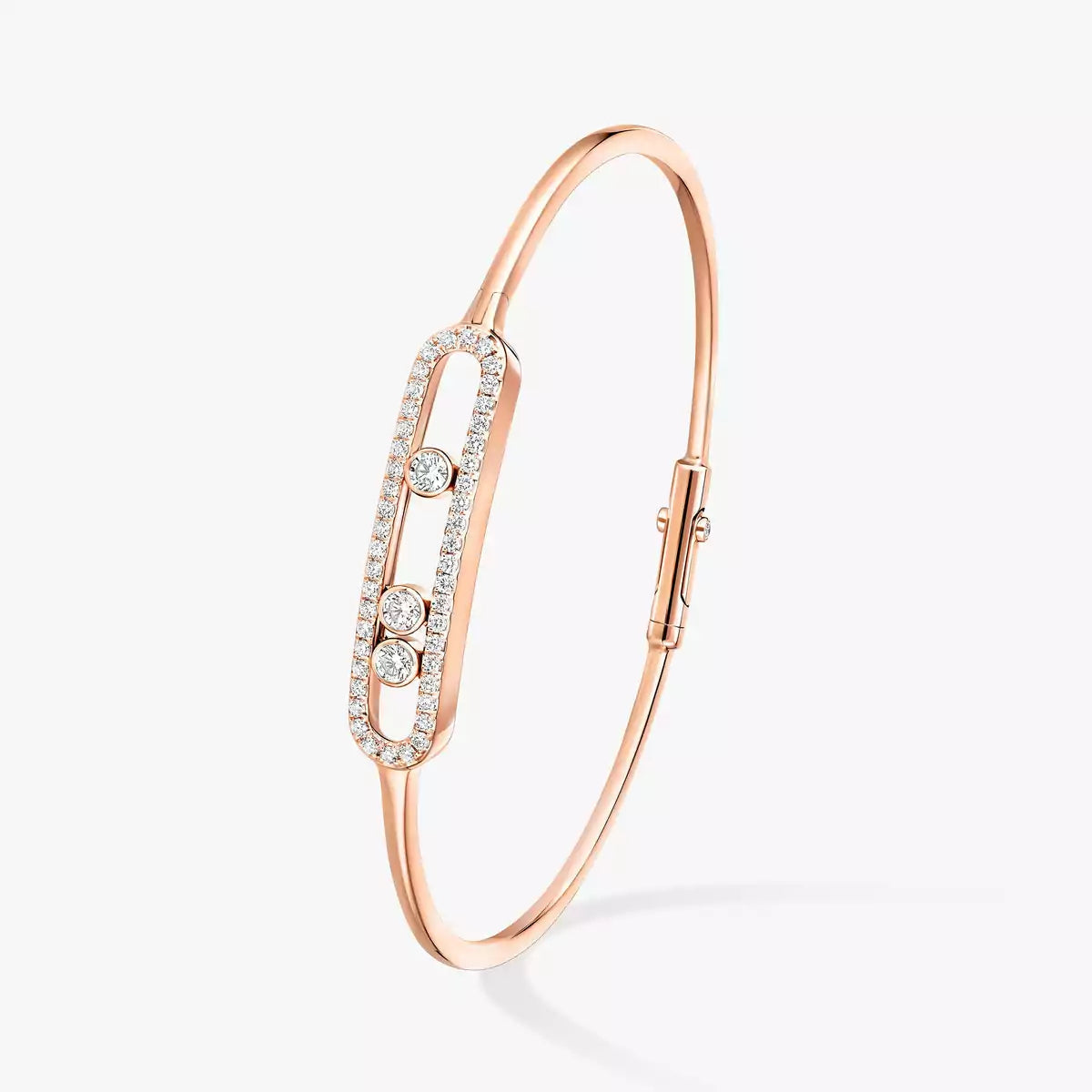 [Novalux]MOVE PAVÉ DIAMOND BANGLE BRACELET M
