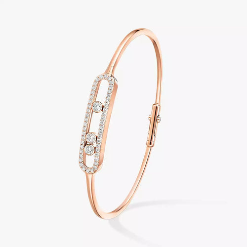 [Novalux]MOVE PAVÉ DIAMOND BANGLE BRACELET M