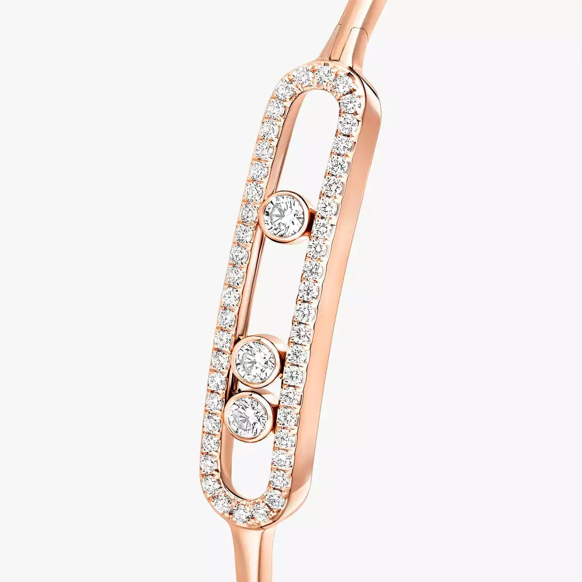 [Novalux]MOVE PAVÉ DIAMOND BANGLE BRACELET M
