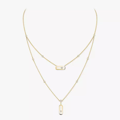 [Novalux]MOVE UNO DOUBLE-PENDANT NECKLACE