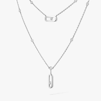 [Novalux]MOVE UNO DOUBLE-PENDANT NECKLACE