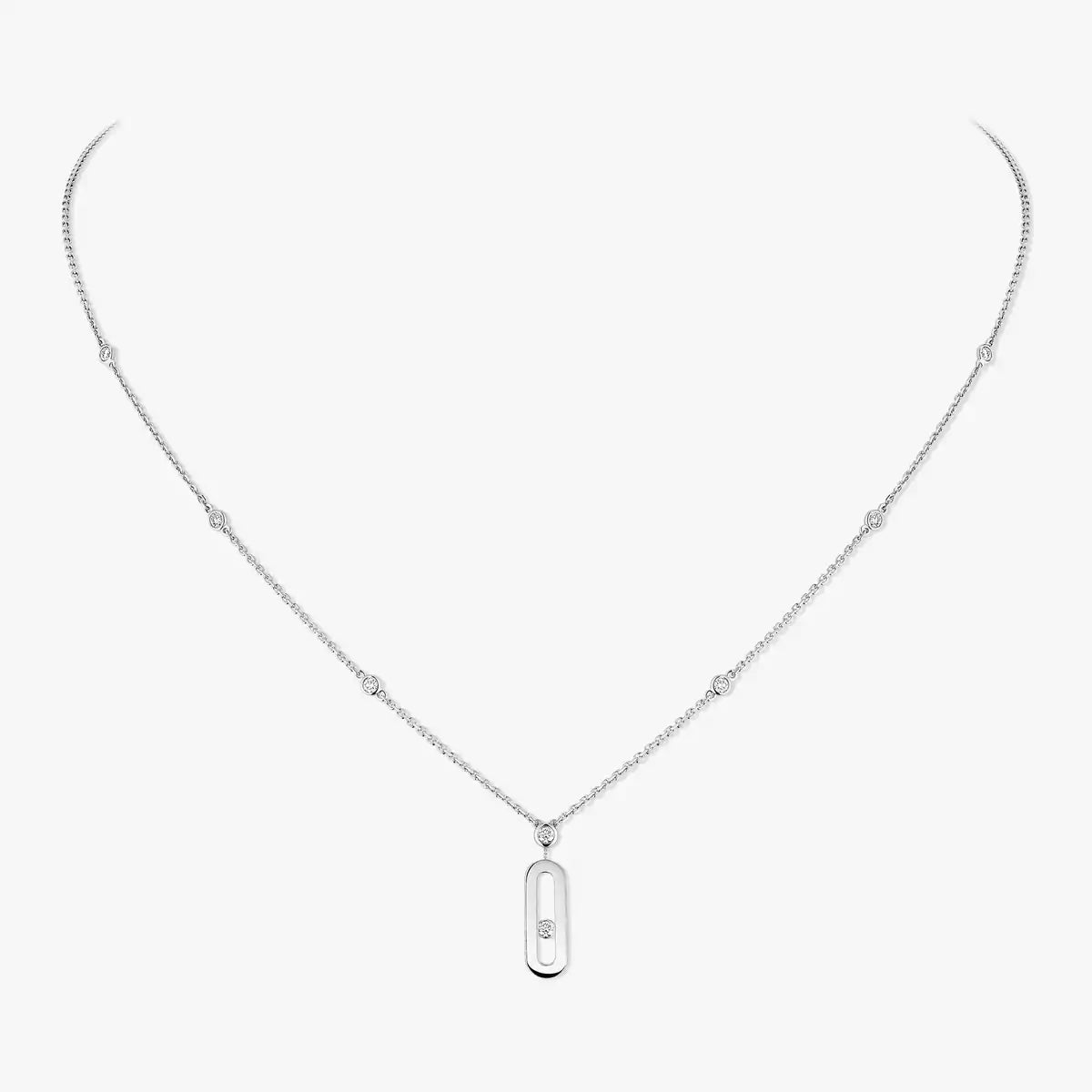 [Novalux]SIGNATURE FRAME NECKLACE