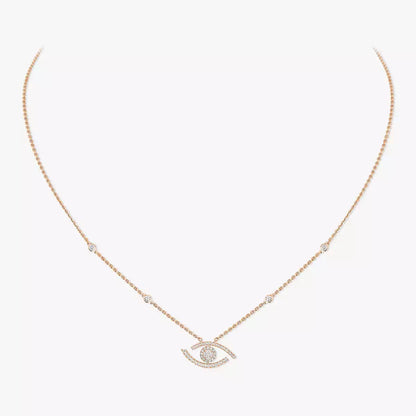 [Novalux]PAVÉ DIAMOND LUCKY EYE NECKLACE