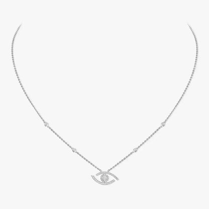 [Novalux]PAVÉ DIAMOND LUCKY EYE NECKLACE